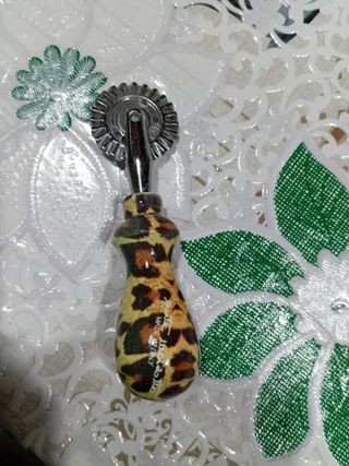 Set Utensili Cucina Vintage Manico Leopardato