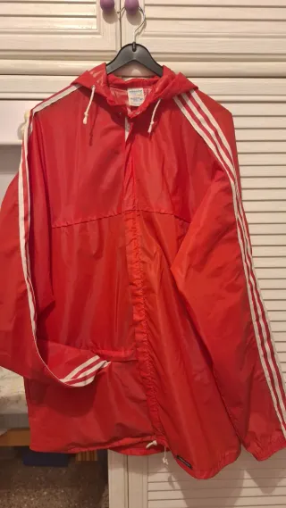 Chubasquero Adidas Vintage Rojo