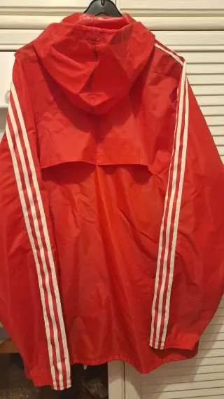 Chubasquero Adidas Vintage Rojo