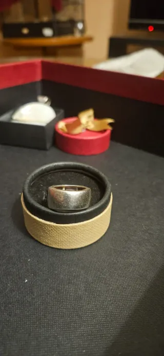 Anillo Plata Vintage 8 Granates