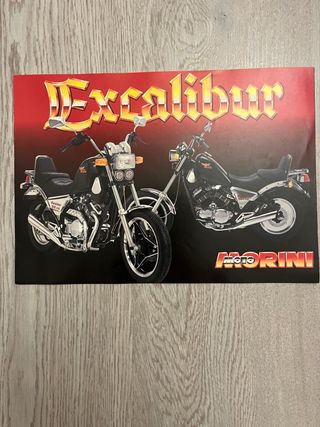Depliant Moto Morini Excalibur vintage