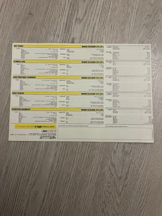 Depliant Moto Morini Excalibur vintage