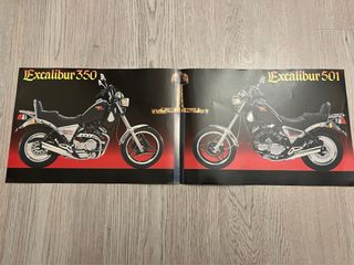 Depliant Moto Morini Excalibur vintage