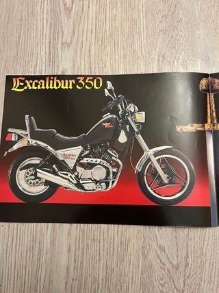 Depliant Moto Morini Excalibur vintage