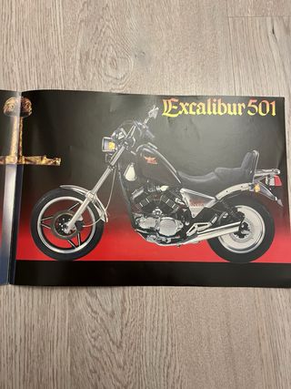 Depliant Moto Morini Excalibur vintage