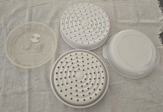 Vaporera Microondas Plástico Blanco