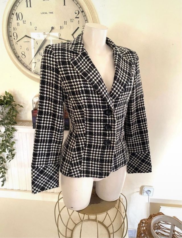 Blazer Tresfe vintage cuadros T38
