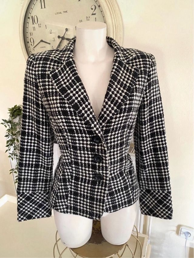 Blazer Tresfe vintage cuadros T38