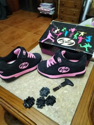 Tenis con ruedas Heelys para niña Talla 34