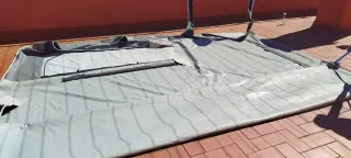 Carpa de camping con cerramiento y cortinas