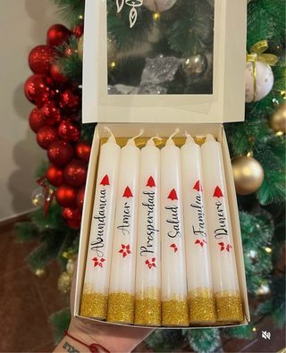 Velas Navideñas con Mensajes