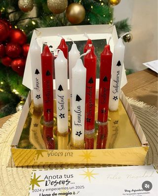 Velas Navideñas con Mensajes