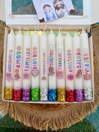 Velas Navideñas con Mensajes