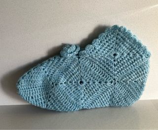 Patucos Lana Retro Azules