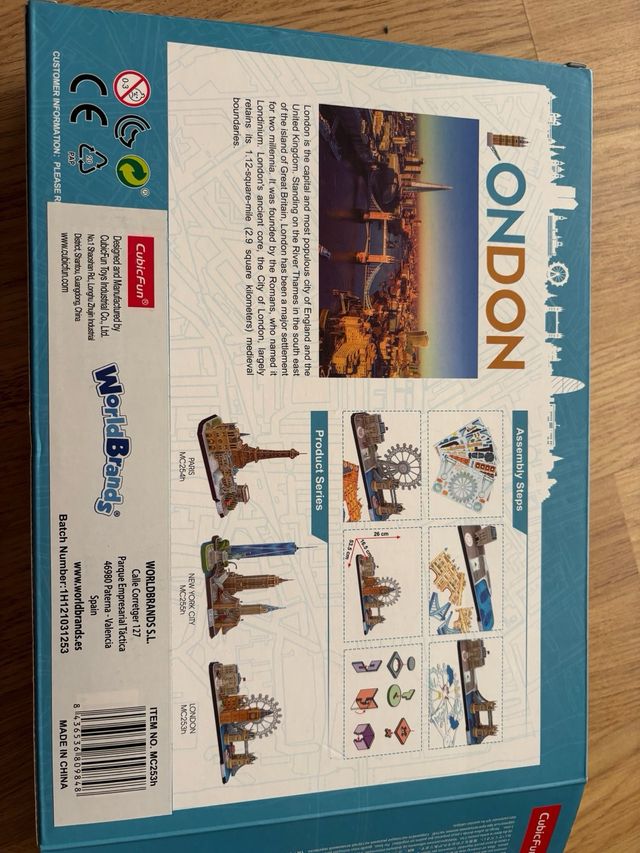 Puzzle 3D CubicFun Londres Cityline