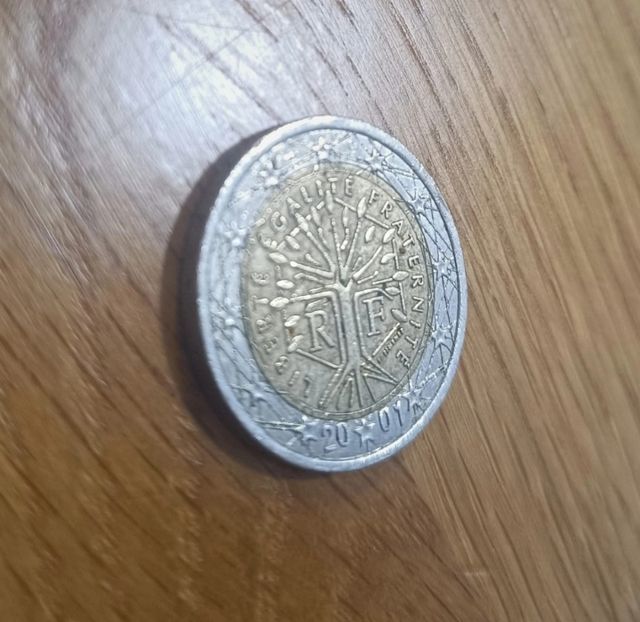 Moneda 2 euros Francia 2001