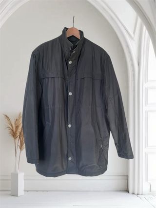 Parka impermeable negra