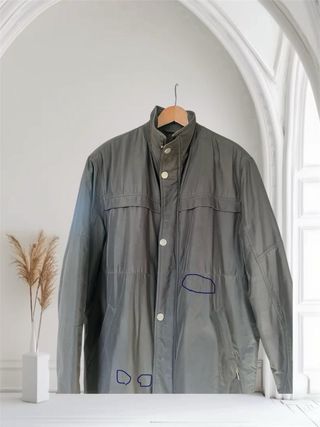 Parka impermeable negra