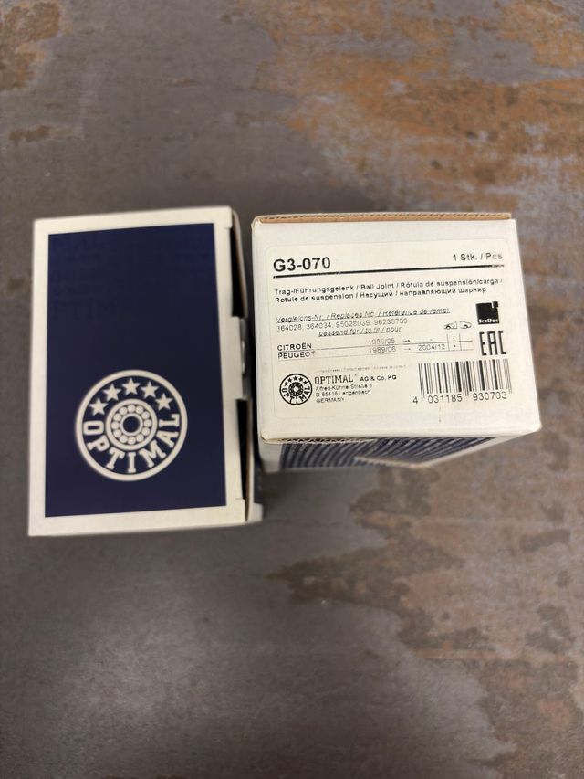 Rotula de suspensión OPTIMAL G3-070