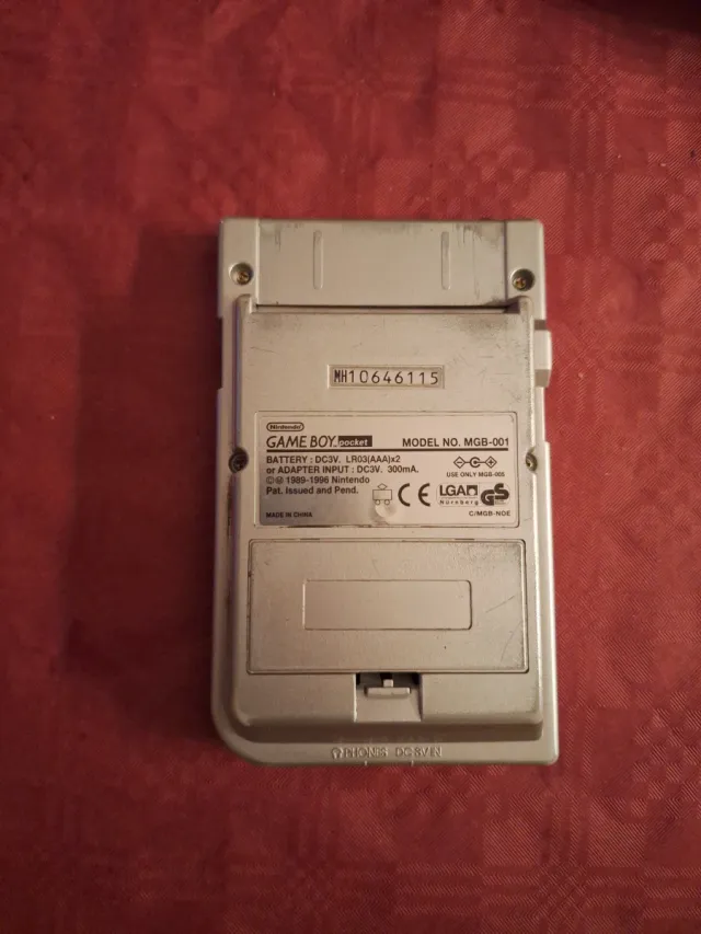 Nintendo Game Boy Pocket Plata