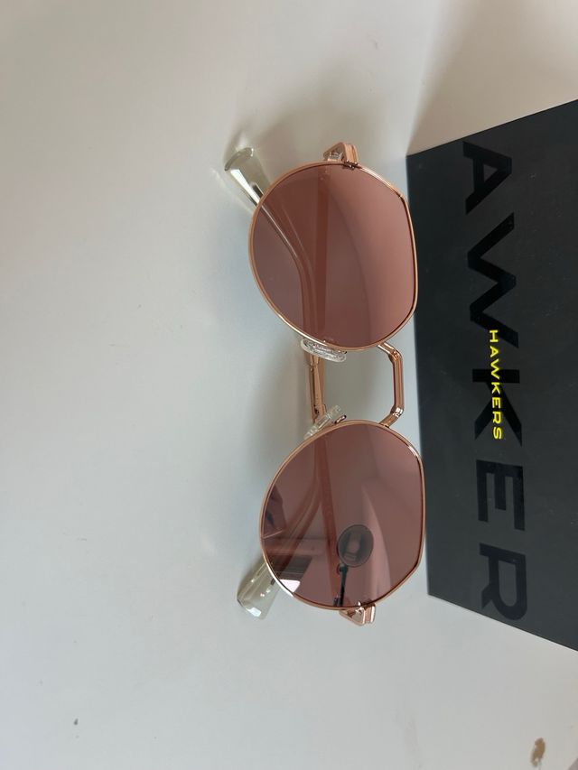 Gafas de sol Hawkers mujer oro rosa