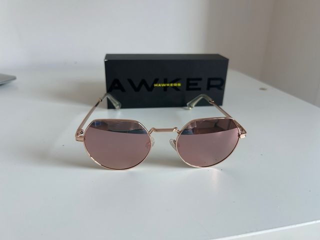 Gafas de sol Hawkers mujer oro rosa