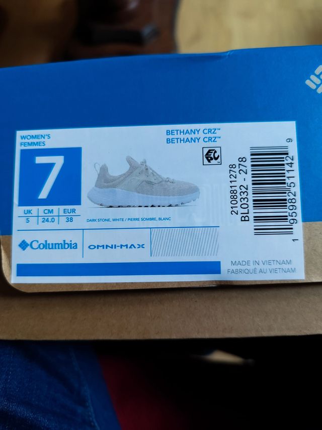 Zapatillas Columbia Bethany CRZ Talla 38