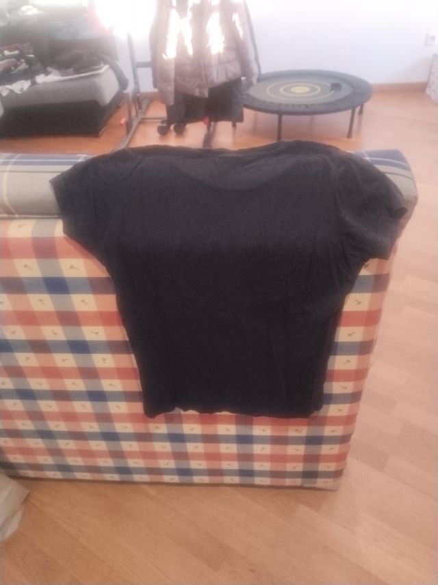 Camiseta Fila Negra Logo Grande