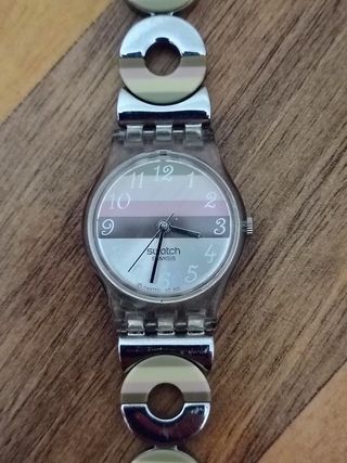 Reloj Swatch Swiss Pulsera Metálica Multicolor