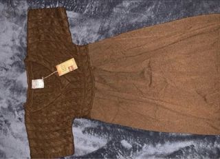 Vestido vintage marrón