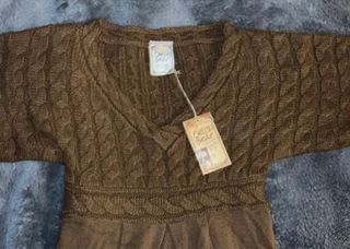 Vestido vintage marrón