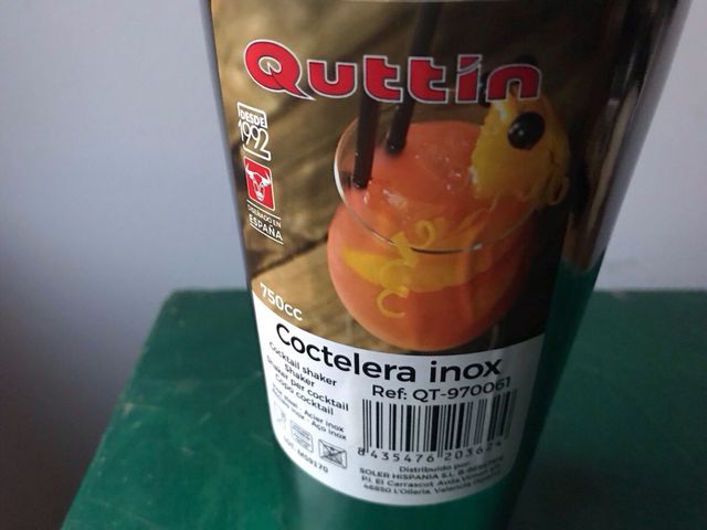 Coctelera Quttin Acero Inoxidable Nueva