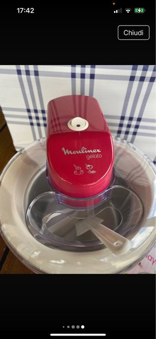 Gelatiera Moulinex Gelato con ciotola