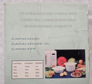 Vaporera Microondas 2 Piezas