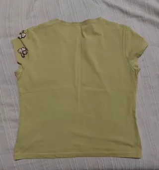 Maglietta vintage maniche corte verde oliva