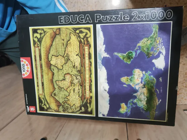 Puzzle Educa 2x1000 Mapas Antiguos