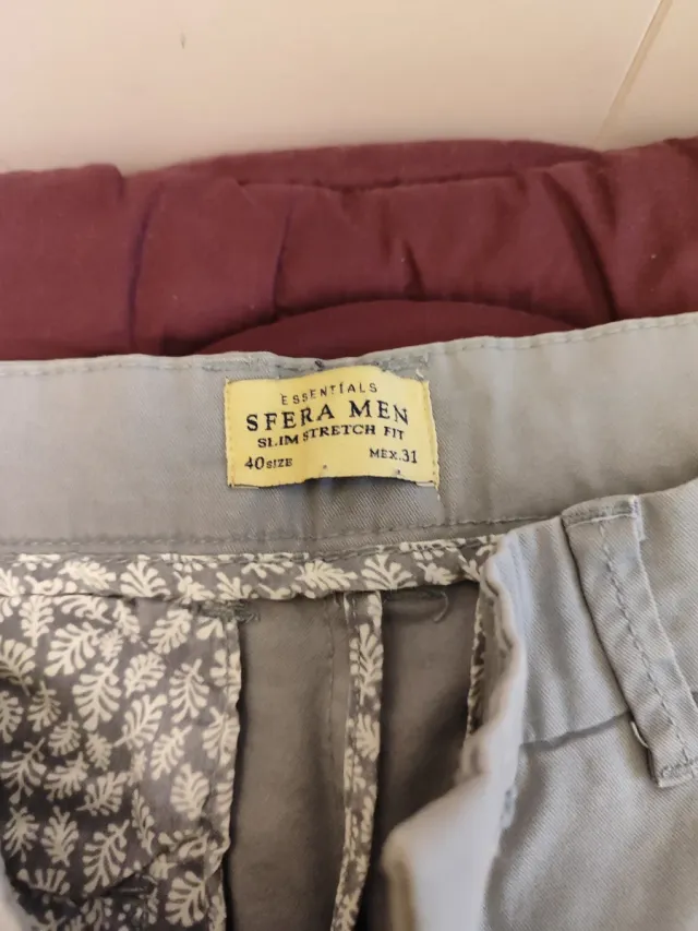 Pantalón Chino Sfera Talla 40 Gris