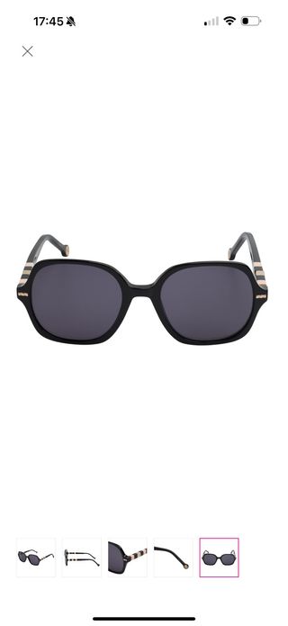 Gafas de sol Carolina Herrera negras y doradas