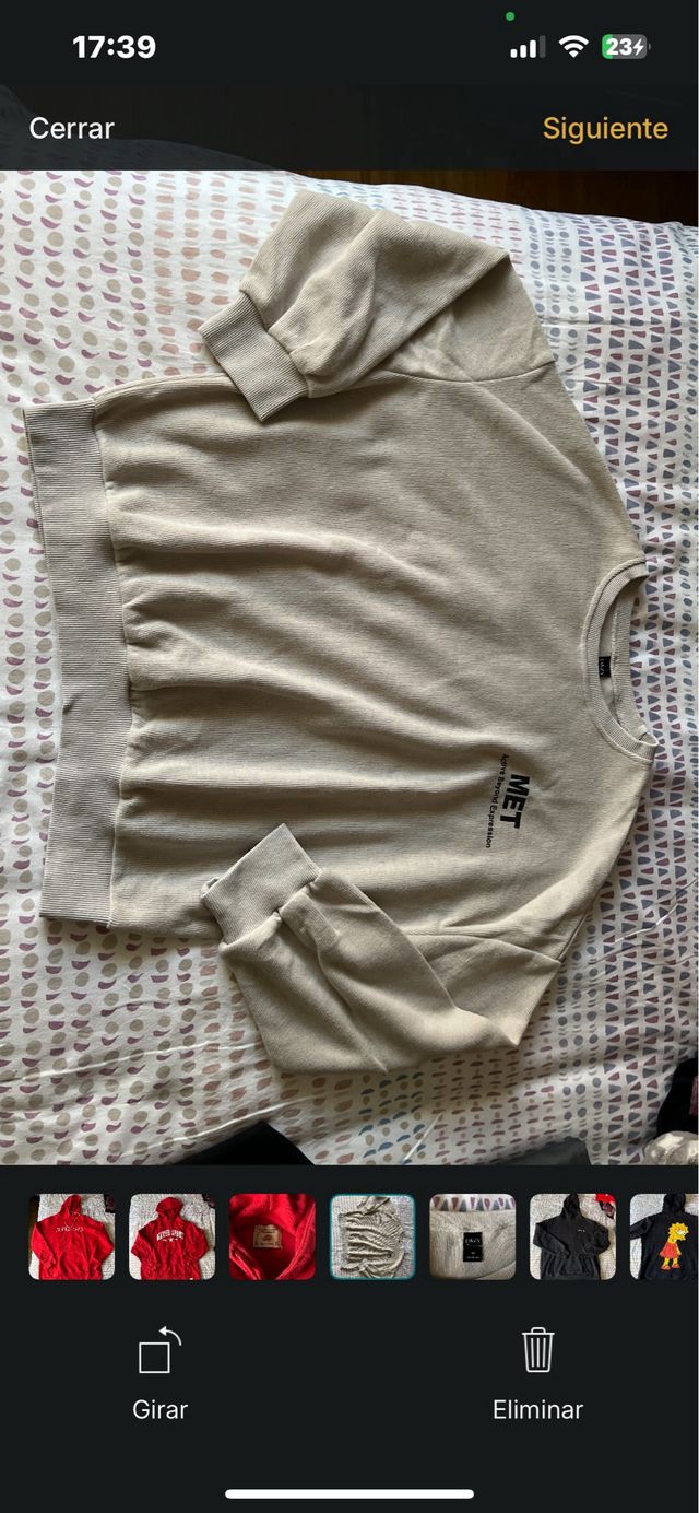 Lote 4 sudaderas Pull&Bear rojas