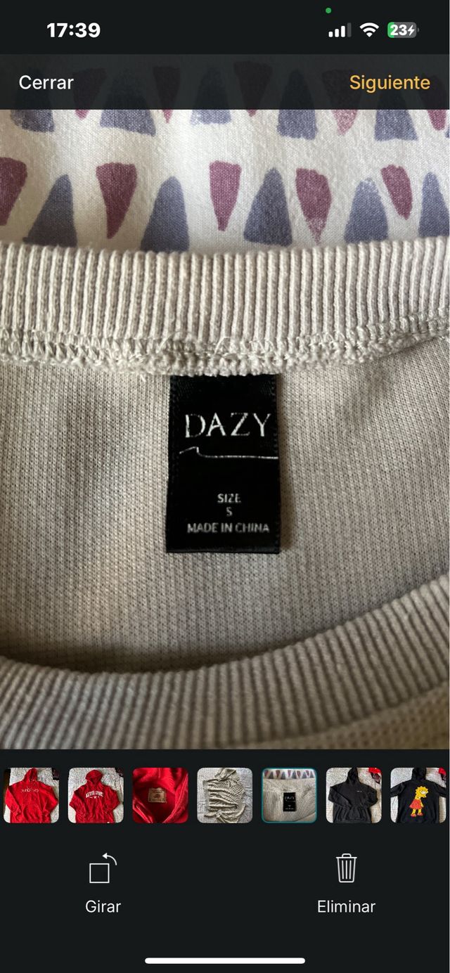 Lote 4 sudaderas Pull&Bear rojas