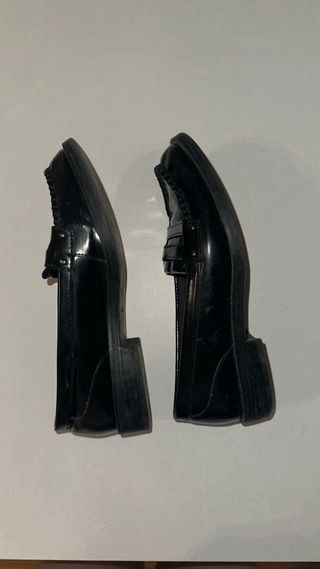 Mocasines charol Pull&Bear talla 37 negro elegante
