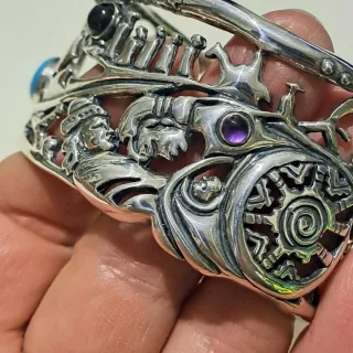 Pulsera de Diseñador USA Plata