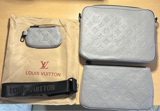Bandolera Louis Vuitton Gris y Negra