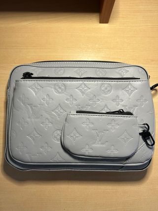 Bandolera Louis Vuitton Gris y Negra