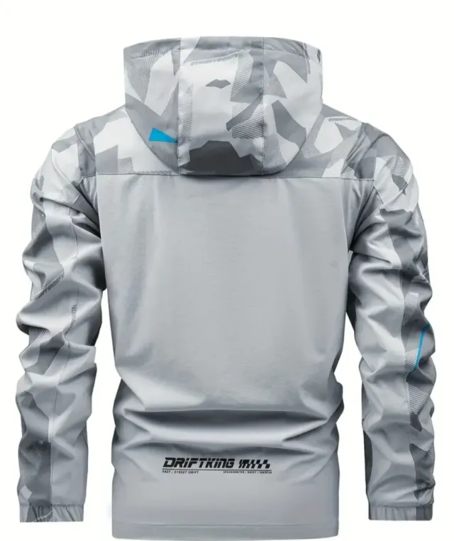 Chaqueta chubasquero con capucha