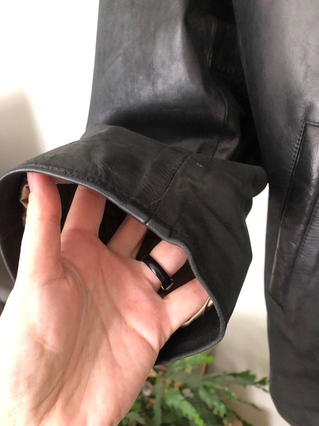 Chaqueta de cuero  Vintage Redskins para hombre