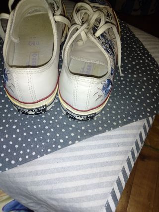 Converse donna in pelle ricamate