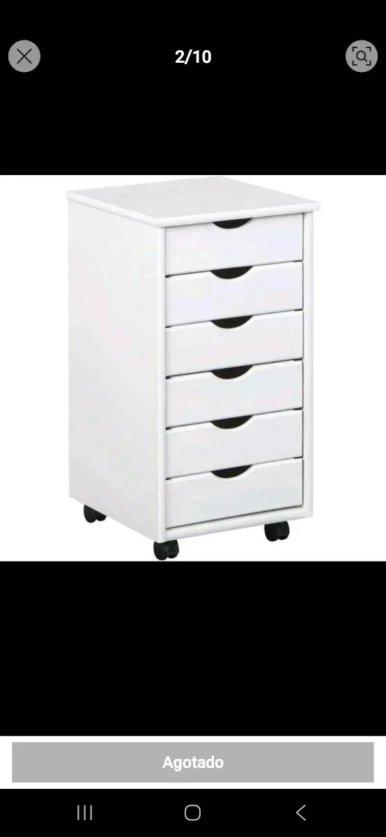 Cajonera Blanca con Ruedas