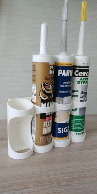 1 Soportes para 4 cartuchos de silicona