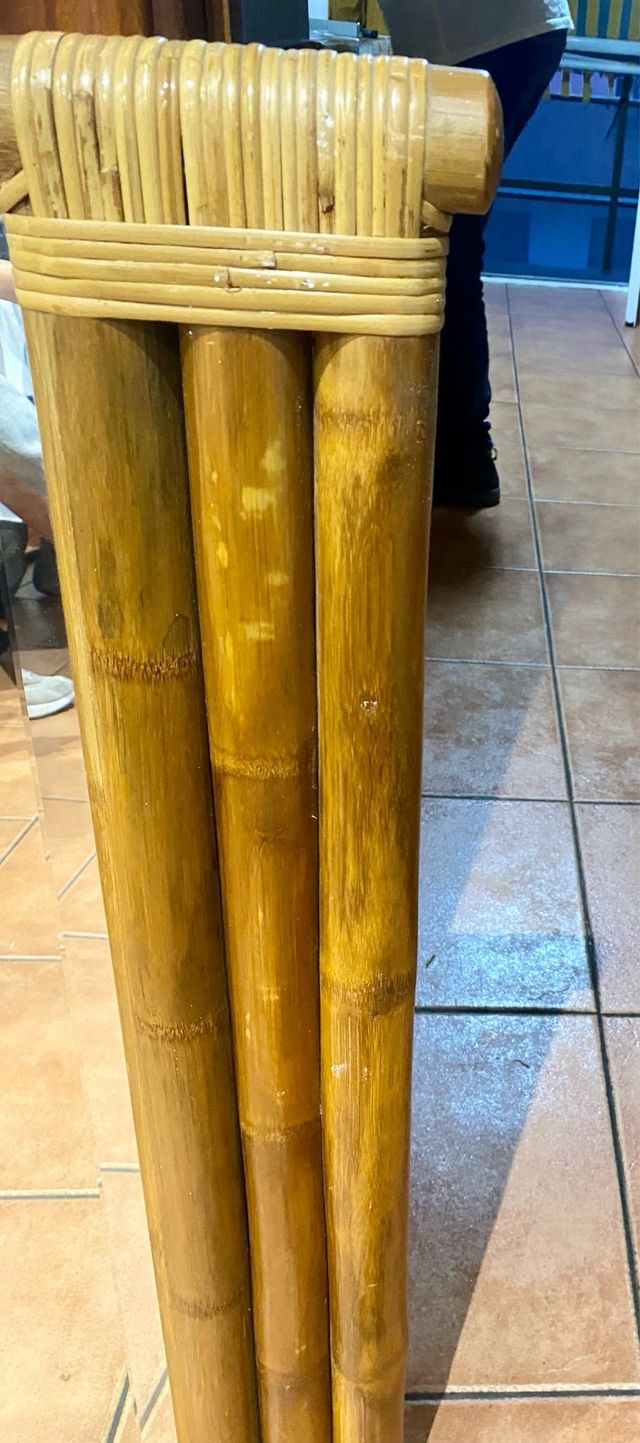 Precioso espejo de bambú